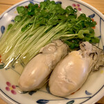Taishuu Sakaba Bi-Toru - おでん　牡蠣＆カイワレ