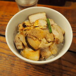 中華そば いいじま - チャーシューをオンザライス♪