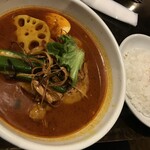 gopのアナグラ - チキン野菜100番スーパースパイシースープ8（980円＋50円＋100円）