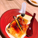 焼き鳥とワイン 3B - 醤油風味のクレマカタラーナ