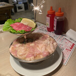 0秒レモンサワー 仙台ホルモン焼肉酒場 ときわ亭 - 誕生日プレゼントの肉プレート！