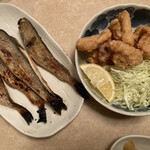 焼鶏館 - こまい、ヤゲン唐揚げ