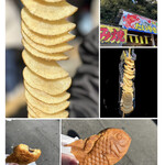 あじへい - 【おまけ】成田山の出店でトルネードポテト たい焼き