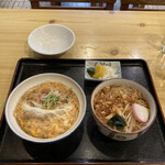 相馬 - カツ丼とミニたぬきそばのセット