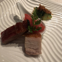 中国飯店 富麗華 - 北京ダックコースの前菜盛り合わせ
