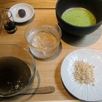 SASAYA SHOEN CAFE & ATELIER - 本わらび餅至高御抹茶セット