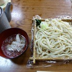 さわだ - もりうどん＋肉汁