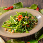 空芯菜のトチオソース炒め