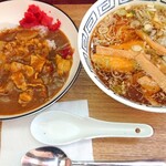 Taiho U Ramen - 半カレーセット(半カレー&半ラーメン)