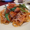 ビストロ猫 - ホタテのトマトソースパスタ