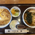 Sobadokoro Matsuya - カツ丼セット(カツ丼と温かいたぬき蕎麦)
