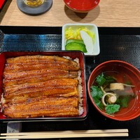 うなぎ 目白ぞろ芽 - 共水うな重　全景