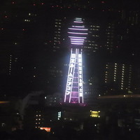 テーブル36 - 席からの通天閣