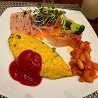 ロビーラウンジ 「マーブルラウンジ」 ヒルトン東京 - カスタマイズのオムレツはブッフェの醍醐味