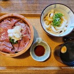 伊勢うどん 奥野家 - 和牛炙りてこね寿司 （3,600円）