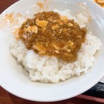 中国料理 峨嵋山 - ご飯二杯目…これもマーボ豆腐のせ