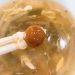 中国料理 峨嵋山 - ナメコが入ってトロミがあり、とても熱々