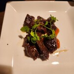 魚縁 秋葉原店 - コースの和牛ステーキ三人分