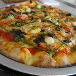 リストランテ　ディ・カナレット - 2013年　シーフードのピザは薄めだった
