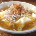 武蔵屋 - 二杯目後半はメインの鱈豆腐