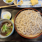 蕎麦膳はやま - 鴨せいろ。鴨はこりこり