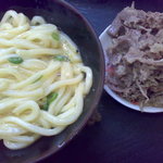 手打ちうどん 一屋 - お肉たっぷりとり放題