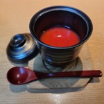 鮨し人 - 梅の茶碗蒸し