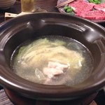 肘折温泉丸屋旅館 - キャベツとりにくの鍋 
                                あっさりだけど深い味