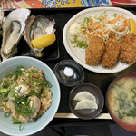 かき小屋 小江戸 - 牡蠣づくし定食