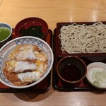 太宝家 - ヒレカツ丼と小ざる蕎麦のセット