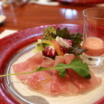 MAIN DINING Ichi - イタリア産　生ハム　ブラットオレンジソース
　　生ハムは美味しかったですが、ブラットオレンジ感はあまり感じられませんでした＾＾；
