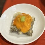 天ぷら とばり - 海苔天雲丹のせ