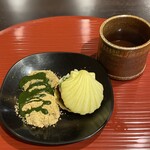 天ぷら とばり - 最中＆わらび餅