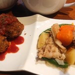 Hare Kafe Tsunagu - セレクトランチ(メインをメンチカツと肉じゃがを選択)