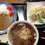 あがらいん亭 - てんぷらそばとカレーライスのセット