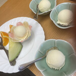 Shabushabu Nihon Ryouri Kisoji - デザートのアイス達。バニラっす