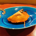 肉割烹 五平 - 百目柿シャーベット(コース料理 肉割烹コース 正月バージョン)