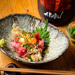 Tsukimi yukhoe of tuna