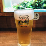 Washoku Ya Bono - 生ビールはアサヒのスーパードライです。