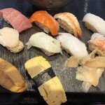 鮨・酒・肴 杉玉 - 寿司・鯛出汁塩らーめんセット