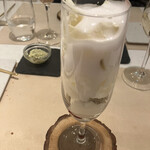 フランス料理 タンモア - デザート　ワンカップハスカップ