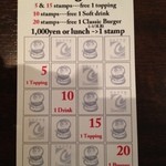 Burger 5 - ポイントカード制