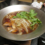 三養荘 - 中皿（鴨鍋）