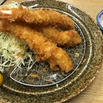 とんかつ和泉 - エビフライ　タルタルソースも格別です