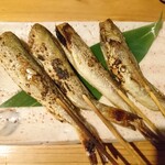 元祖北海魚串 がりや - こまい串(塩)(5500円コース)×4