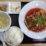 四川料理・麻辣十食 - 口水鶏（よだれ鶏）定食