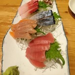 元祖北海魚串 がりや - 本日の鮮魚5点盛り(5500円コース)×4