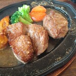 ローマの太陽 大槻店 - 肉も厚めで食べ応えあり。