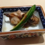 御田町 桃の木 - 磯ツブ貝のニンニク醤油