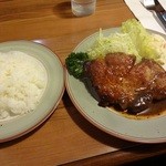 ポークソテーとライス201305